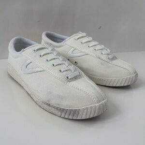 TRETORN Women's White Nylite Canvas Sneakers Preppy Casual Size 9W